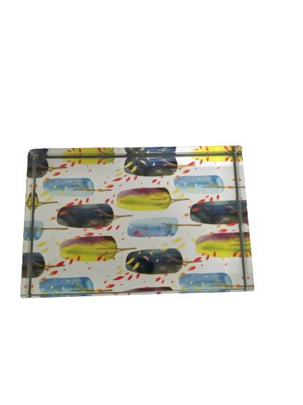 Material: Crystal Glass + 4C Printed Paper + Black Felt base with EVA     